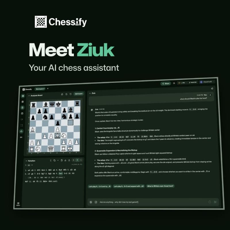 Meet Ziuk, Your Personal AI Chess Assistant