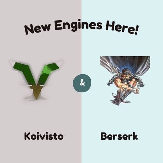 Top-tier Chess Engines Koivisto and Berserk are on Chessify