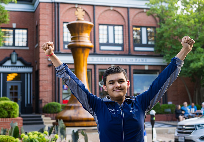 Abhimanyu Mishra as US Juniors Champion