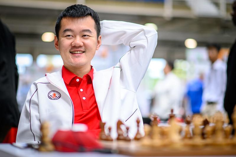 Ding Liren at the Chess Olympiad 2024