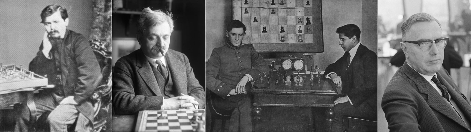 Future chess world champions Alexander Alekhine and José Raúl