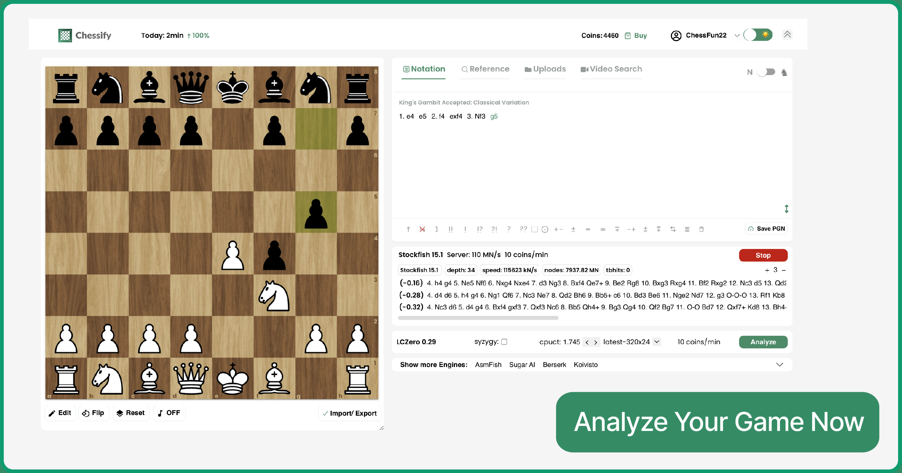 Create Your Perfect Training Plan with Chessify's Chess Analysis Calculator