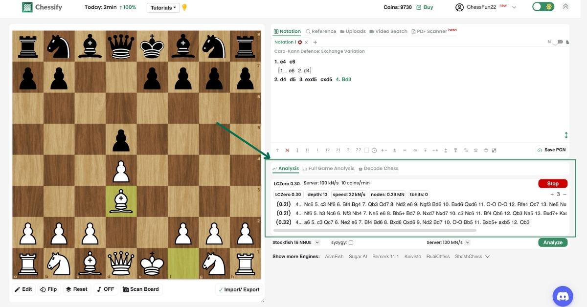 LCZero v0.30.0 on Chessify