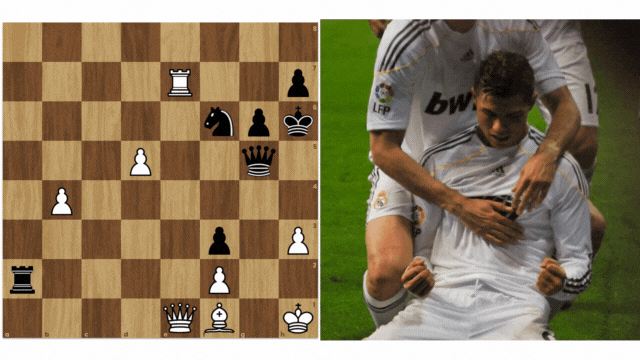 This Ronaldo-Messi chess position from Louis Vuitton's ad is