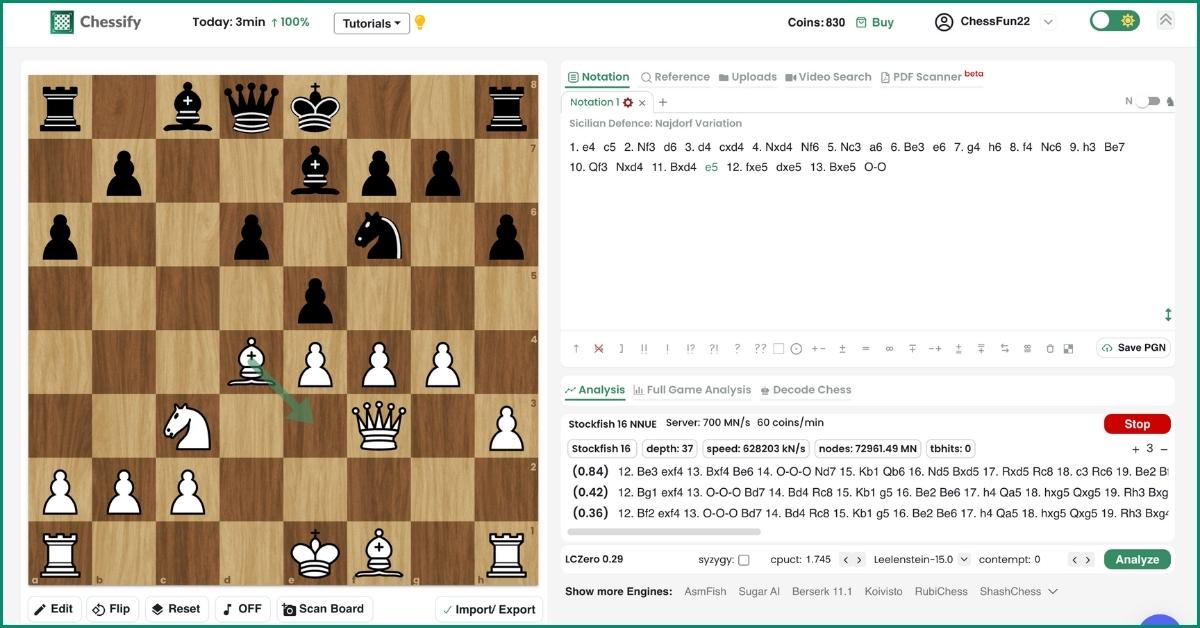 Stockfish 16 is Available on Chessify for Free Chess Analysis