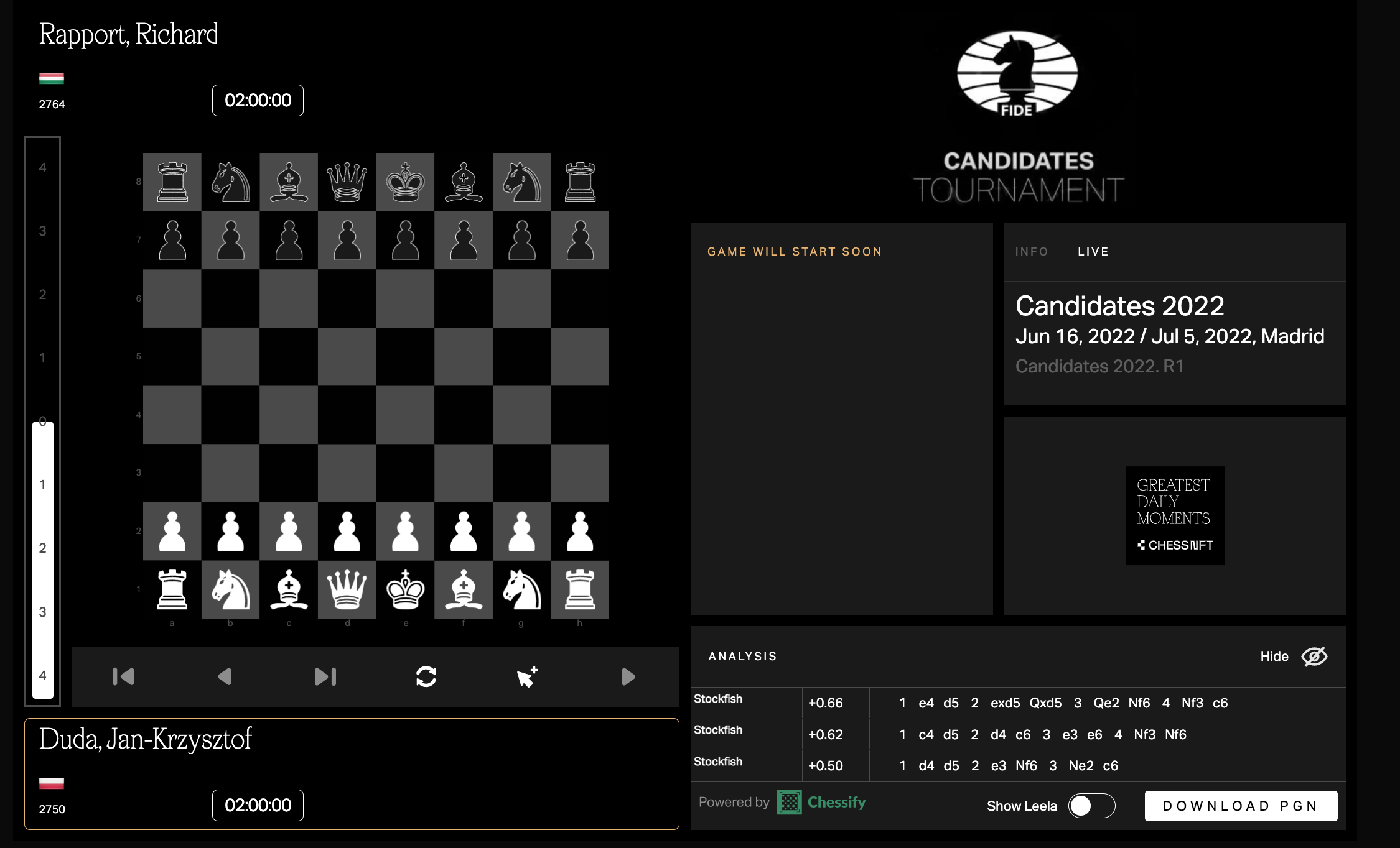 Chessify is the Analysis Provider of the Official Live Stream of FIDE  Candidates