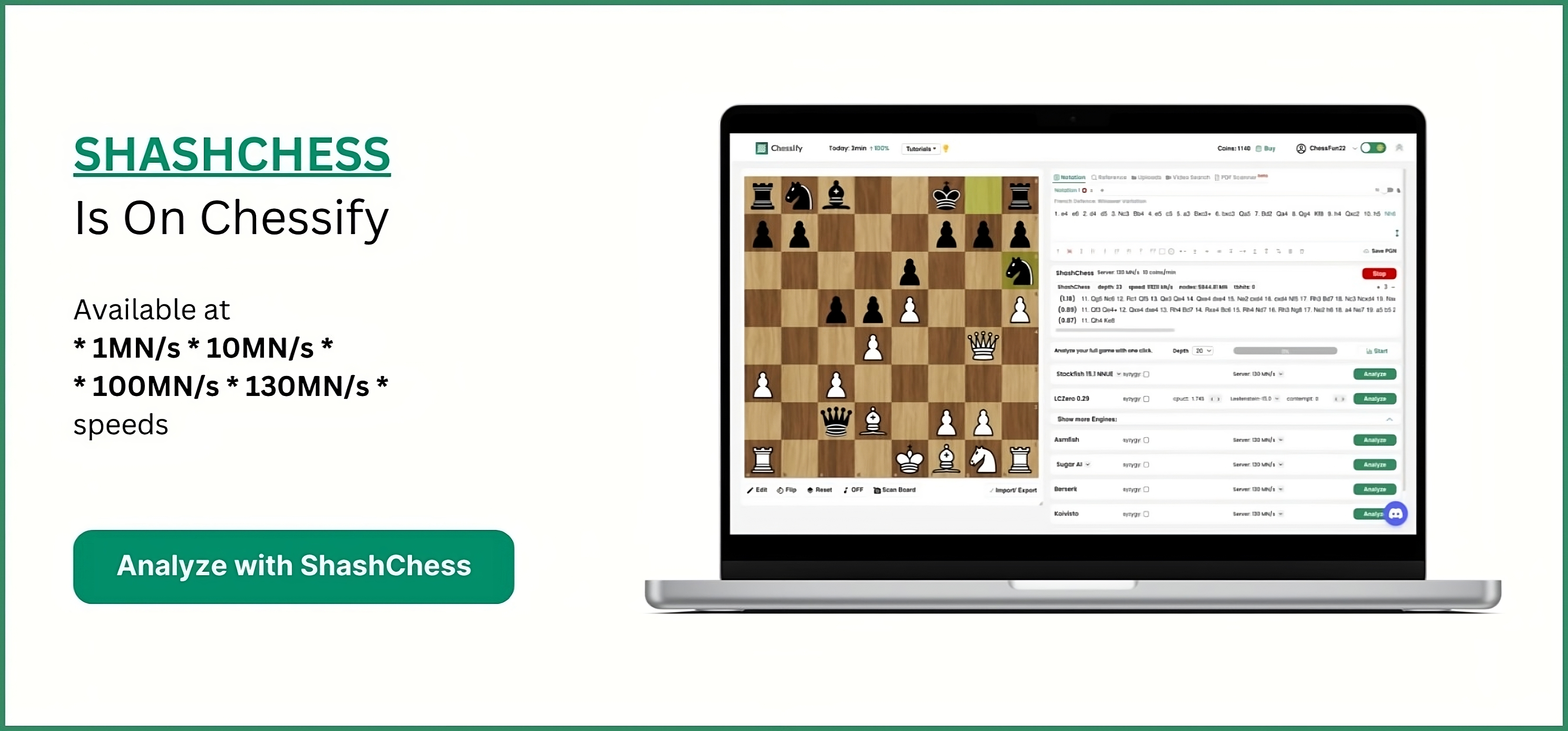 Chess engine for Android: ShashChess 33