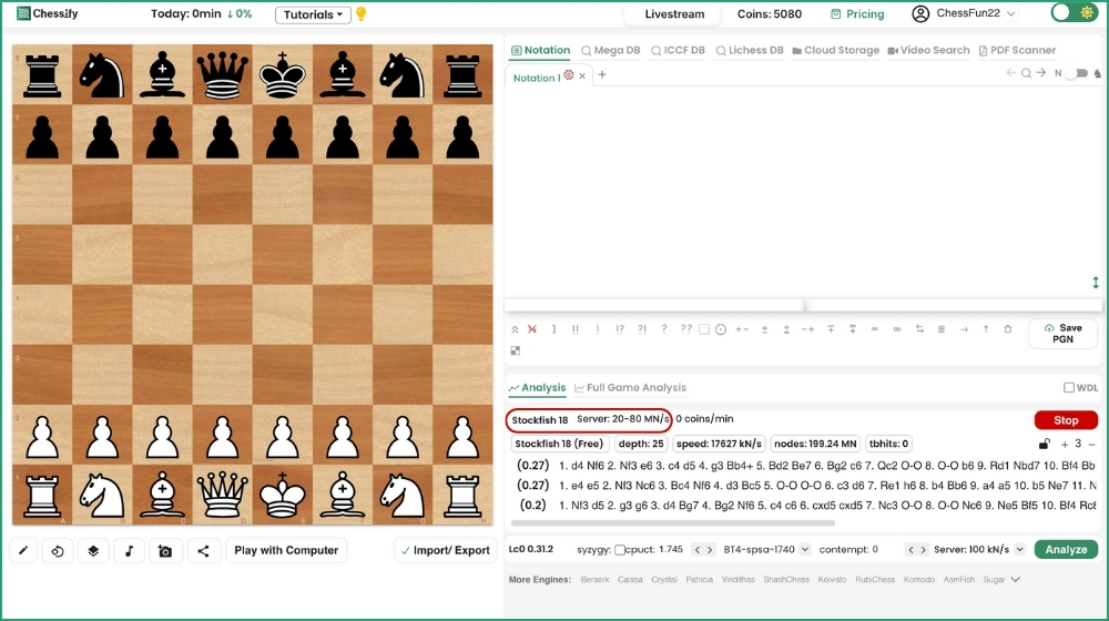 Stockfish 18 is live on Chessify